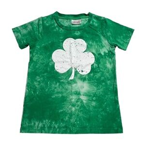 HH Family tie dye distressed shamrock St. Patrick’s Day tee 8 years